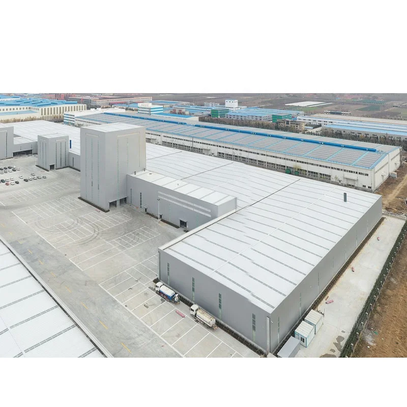 Multi functional large industrial factory plant workshop logistics warehouse Manufactured High standard steel structure building