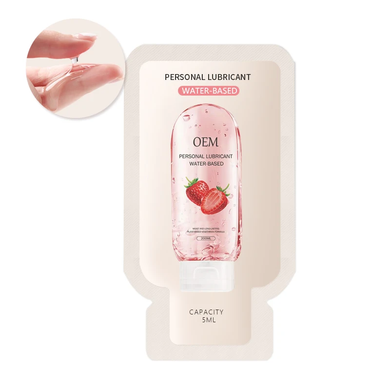 OEM 5/10/20ml 5g Bag Sachet Portable Sex Lubricant For Personal Disposable Water Based Silicone Condom Gel Lube Edible Grade