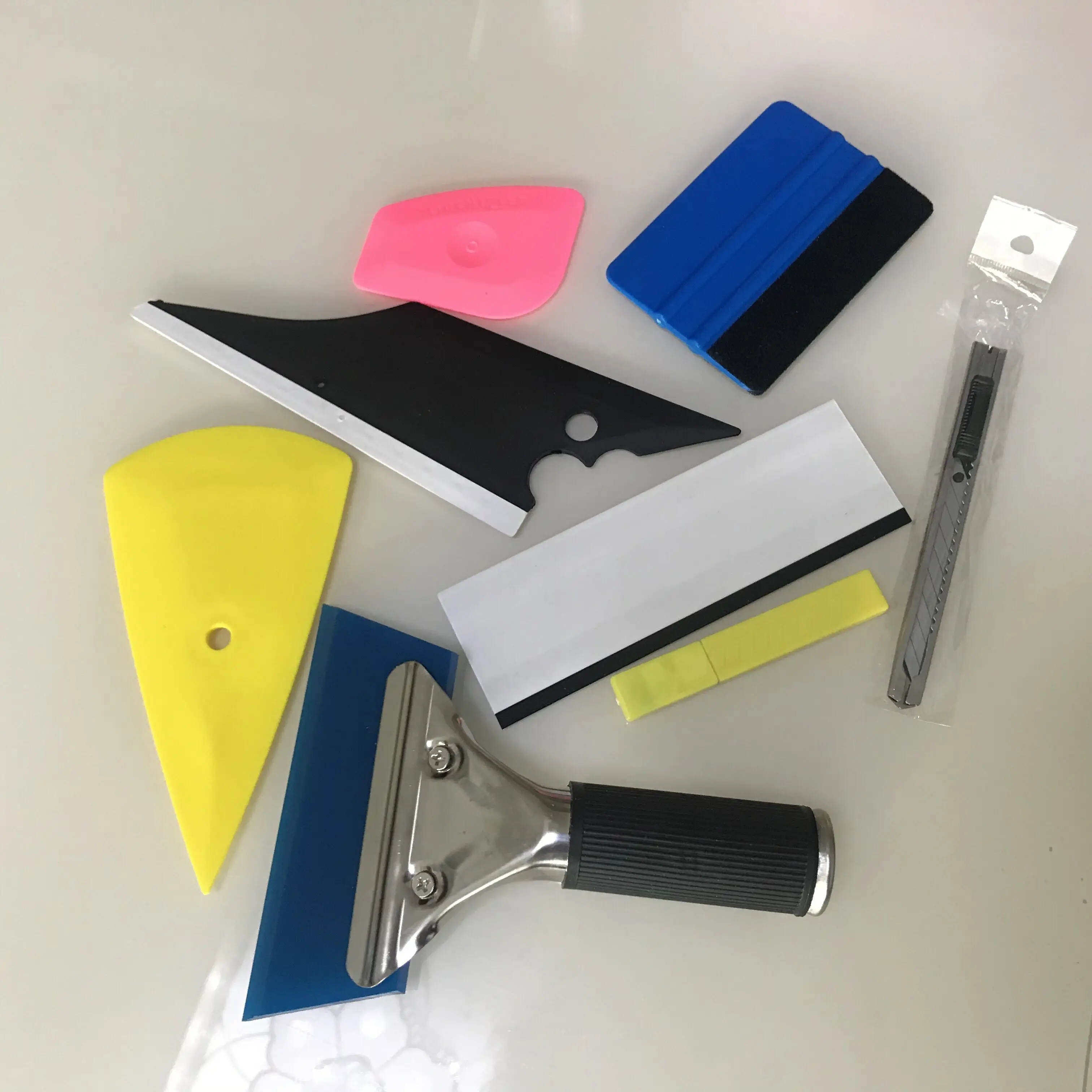 Vinyl Weeding Tools Vehicle Vinyl Install Scraper Squeegee Set Auto Window Tint Car Vinyl Wrap Kit Car Wrapping Tools