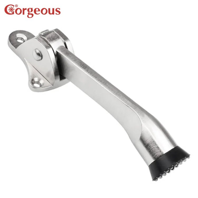 Adjustable Door Stopper Security Stop Wall Protector Swing Holder