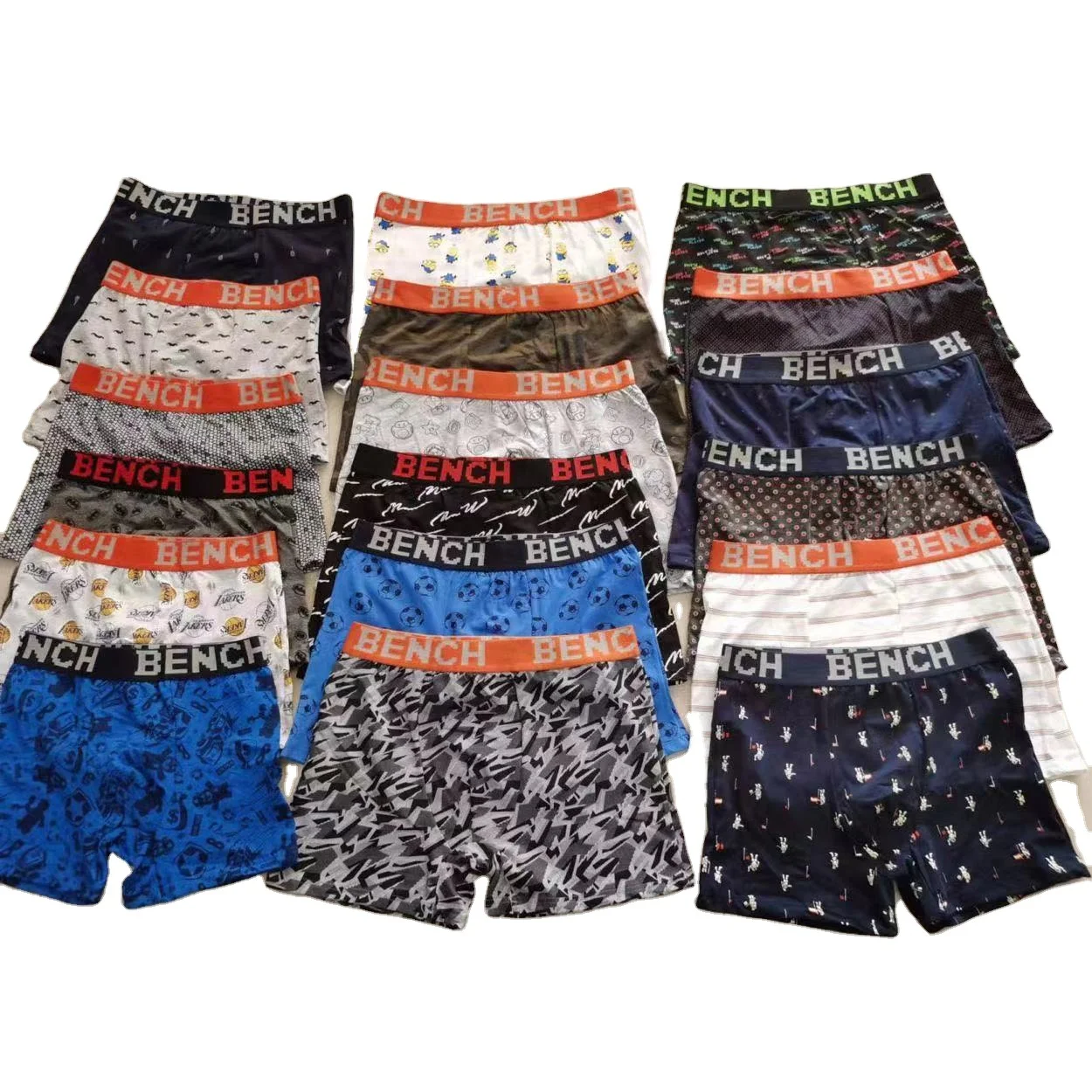 Wholesale SM01 2022 Fast Delivery Fashionable Boxer Shorts for Young Men 100% Cotton Breathable Underwear Size XL Briefs