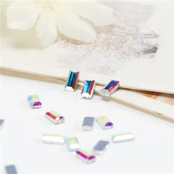 New product ab glass rhinestones flat back non hotfix rhinestone for crocs self adhesive