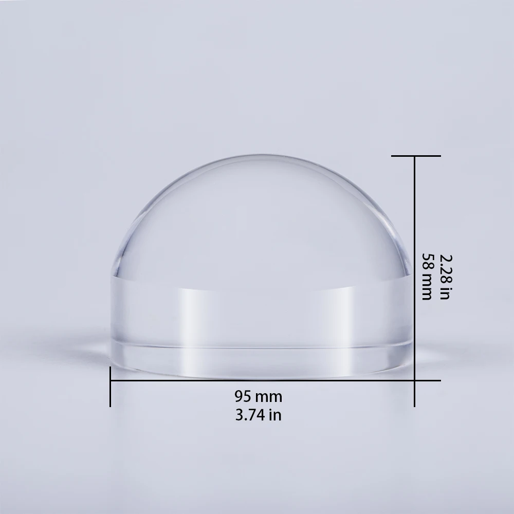 BIJIA 95mm Acrylic Reading magnifying glass paperweight dome magnifier for elderly