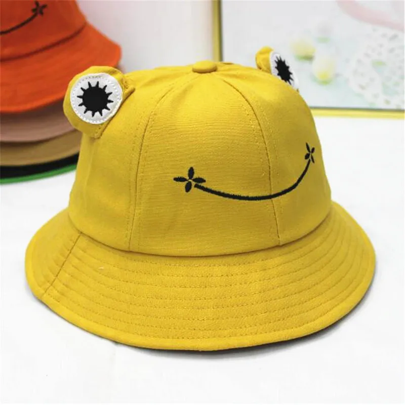 Frog lovely sunbonnet children personality big eyes bucket hat