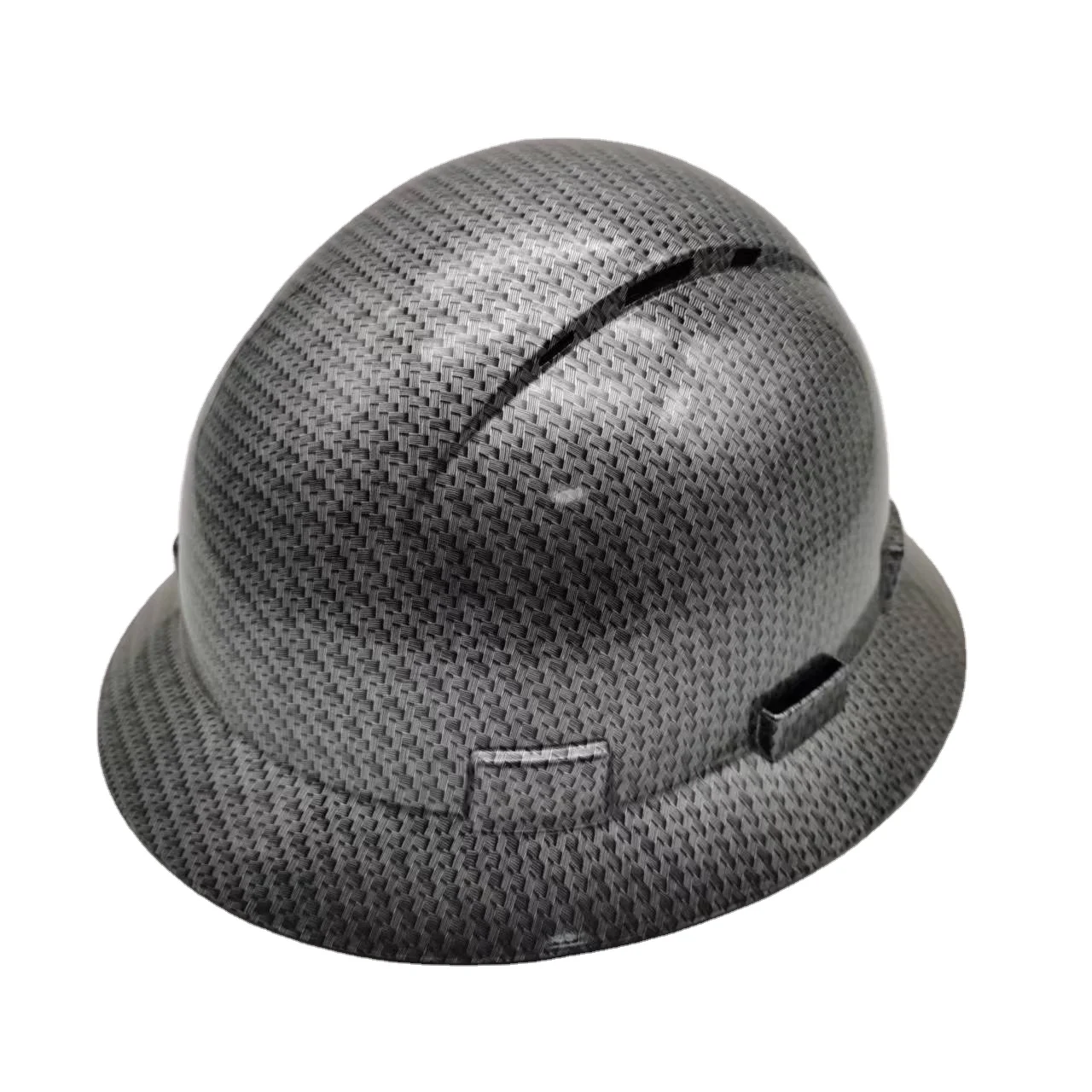 Carbon Fiber Full Brim Hard Hat Water Transfer Design Safety Helmet for Wholesale