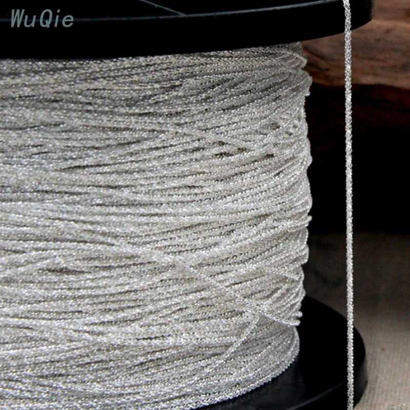 Серебряная цепочка Wuqie 925 пробы доступна для женщин и мужчин индивидуальное ожерелье ювелирные изделия сверкающие итальянские цепи