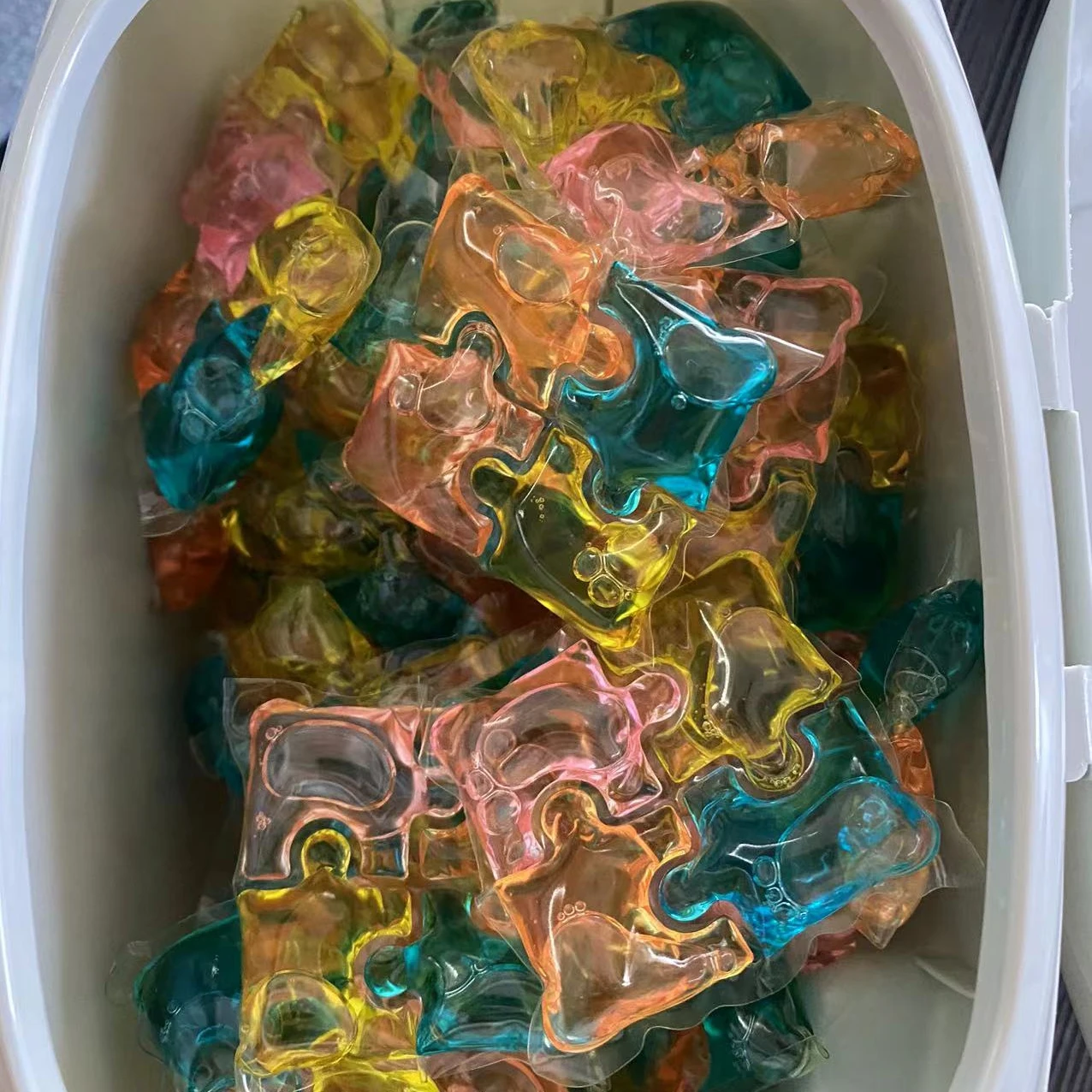 fabric  softer oem15g 3in1 multifunction  washing capsules cleaning products for housekeeping