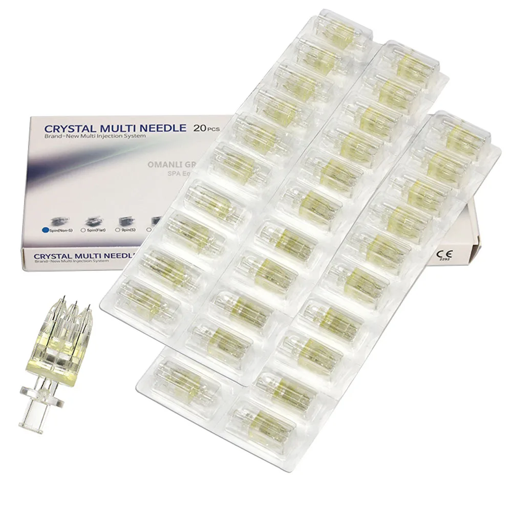 YanYi 5 игл Nanosoft мезотерапия Дерма фиттер 5 игл мульти иглы