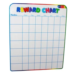 Customizable Chores Dry Erase Large Magnetic Reward Chart for Kids