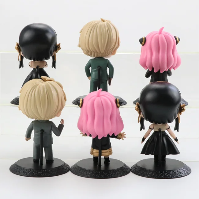 6pcs/set PVC Anime spy X Family Twilight Yor Anya Forger SPY FAMILY Action Figure for Decoration