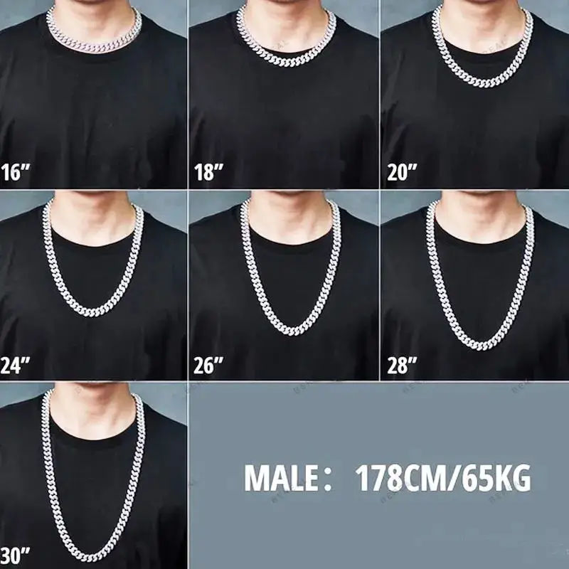 Wholesale 10K 14K 18K Solid Real Gold 8MM Cuban Link Chain Bracelet Iced Out Hip Hop Moissanite Necklace Fine Jewelry Men Women