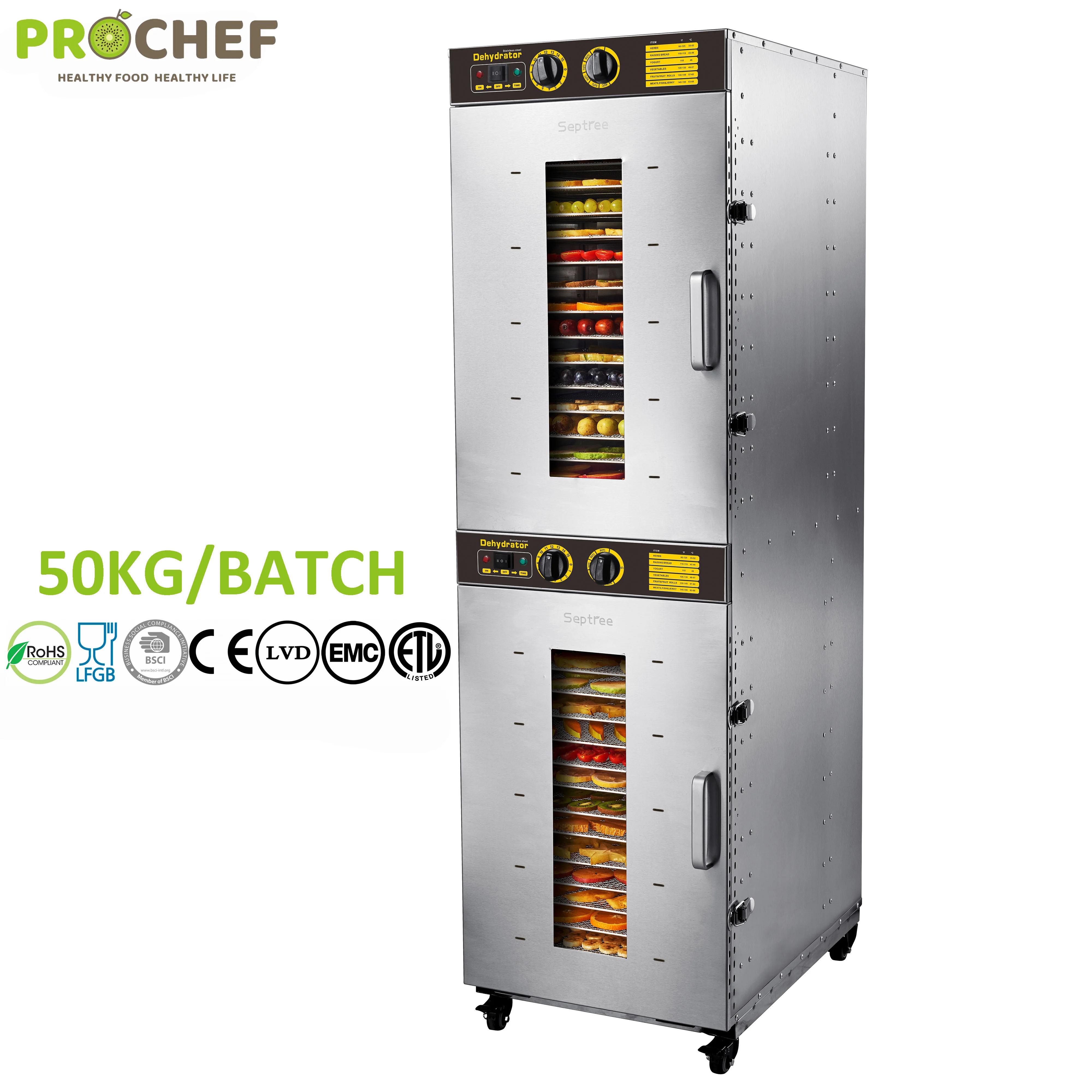 SS304 50kg fruit drying machine/food drying machine/industrial food dryer with CE certification