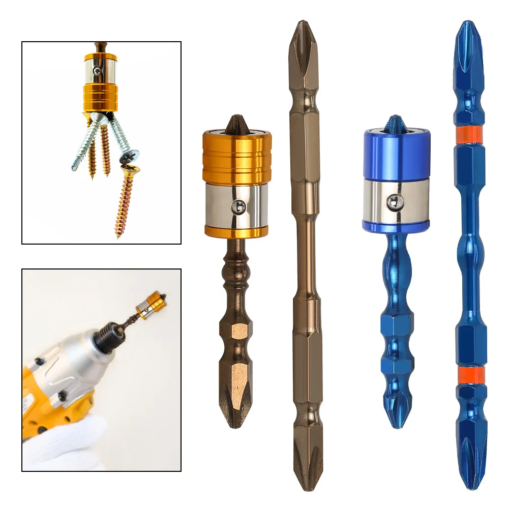 Alpha China 3 шт. PH2 металлическая отвертка с магнитным кольцом Набор насадок Philips для шестигранного хвостовика 1/4 дюйма