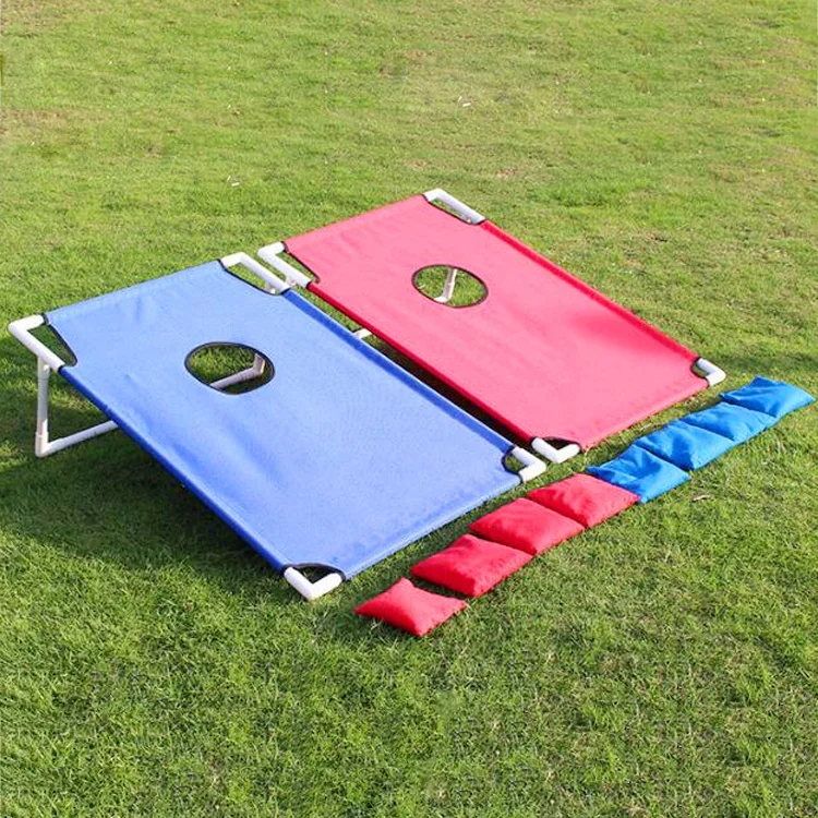 Outdoor Sport and Portable PVC Framed Corn Bean Bag Toss  Game Set With Carrying Case