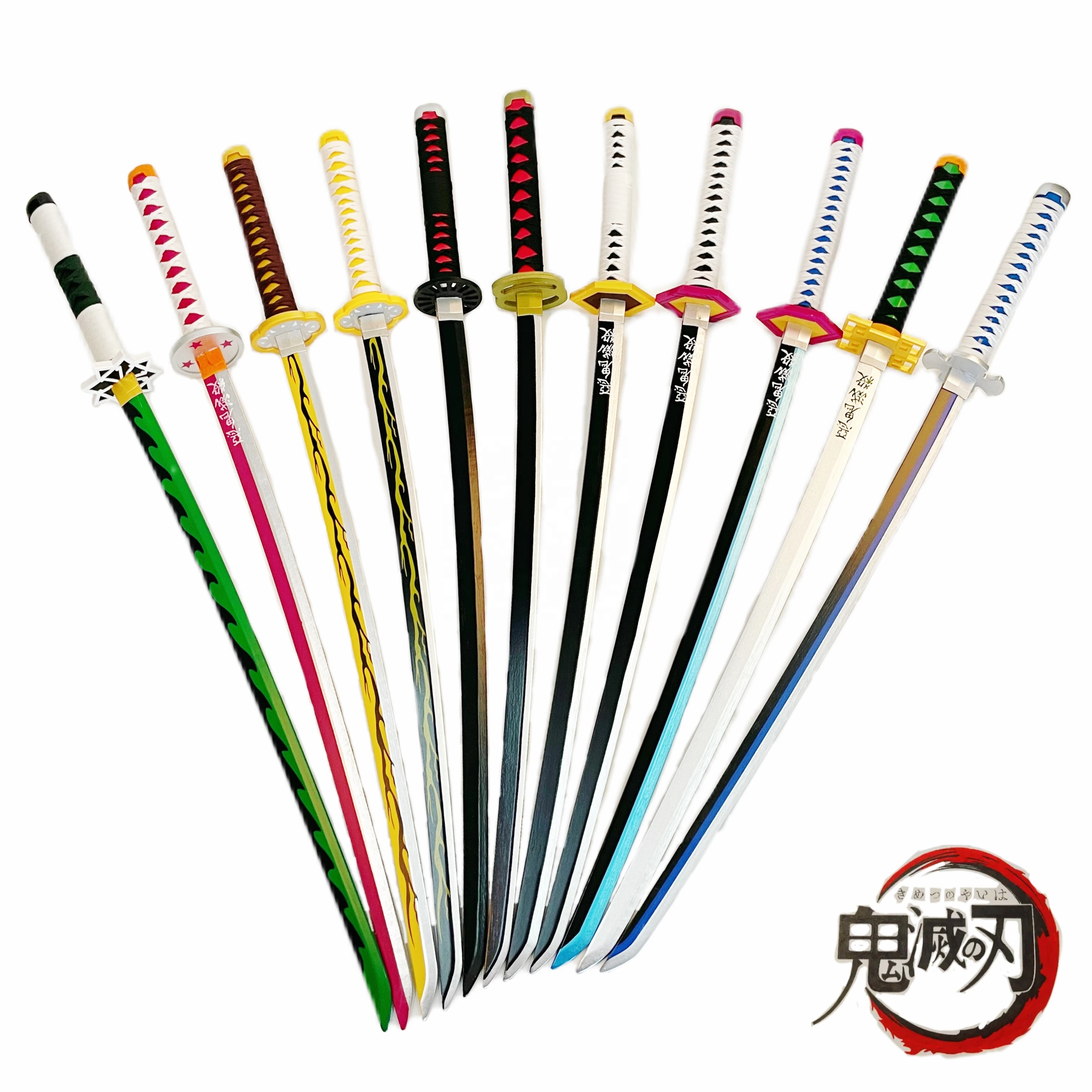 Kanroji Mitsuri  katana toys cosplay sword  Hot Selling  Wooden Katana Japanese Anime Demon Slayer Kimetsu  Cosplay Samurai Toy