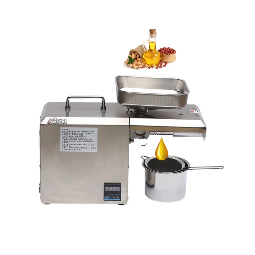 Home Oil Making Machine 5kgh Stainless Steel Sesame Seed Oil Press Extraction Machine Mini Oil Press for Sale