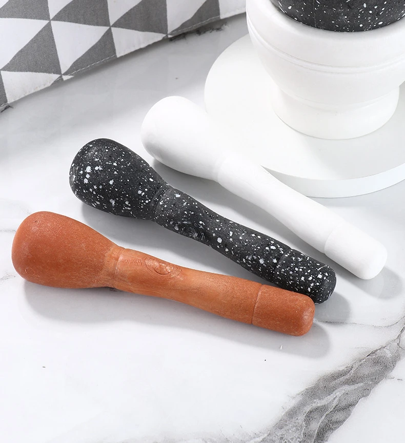 Syh395 Manual Garlic Pounder Herb Spice Mixing Grinding Crusher Bowl Pounding Medicine Jar Kitchen Pestle Grinder