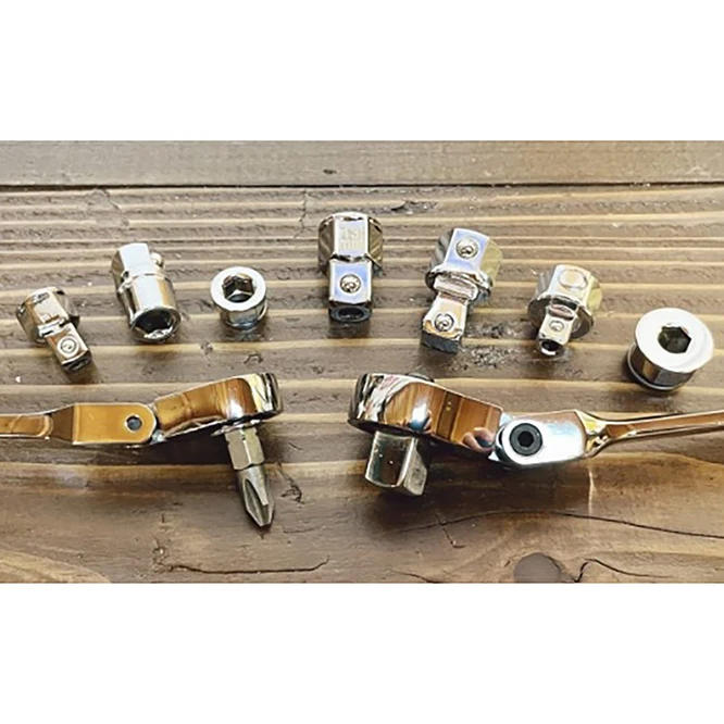 Double Flexible Car Repair Ratchet Set Universal Socket Wrench Tool -DEEN Adapter