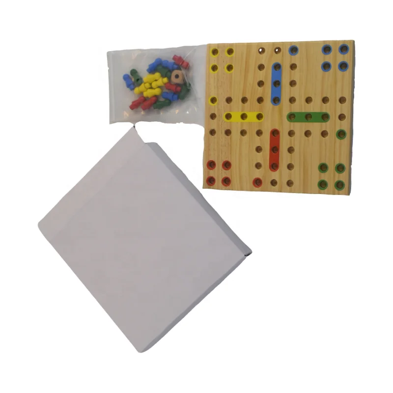Квадратная настольная игра Ludo красочная в помещении для детей и взрослых