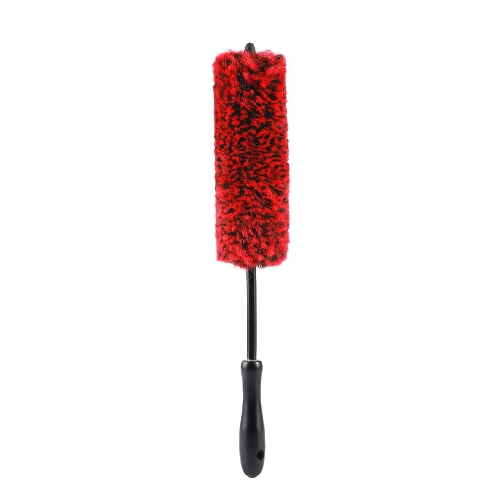 Bendable Synthetic Wool Wheel Brush,soft dense fiber