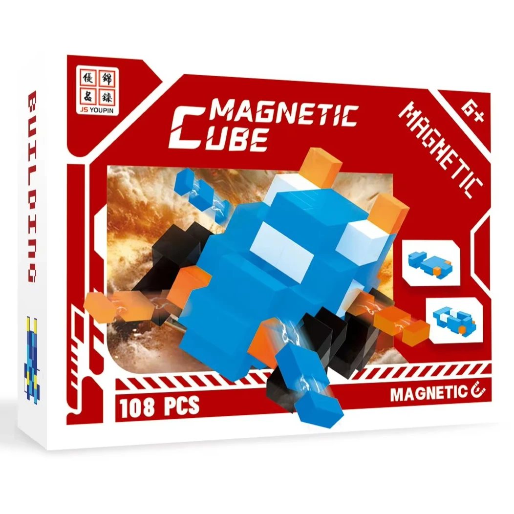 Magnetic Building Block Toy Set for Creative Play 2.5CM DIY Cube Sensory Game  Educational STEM Gift