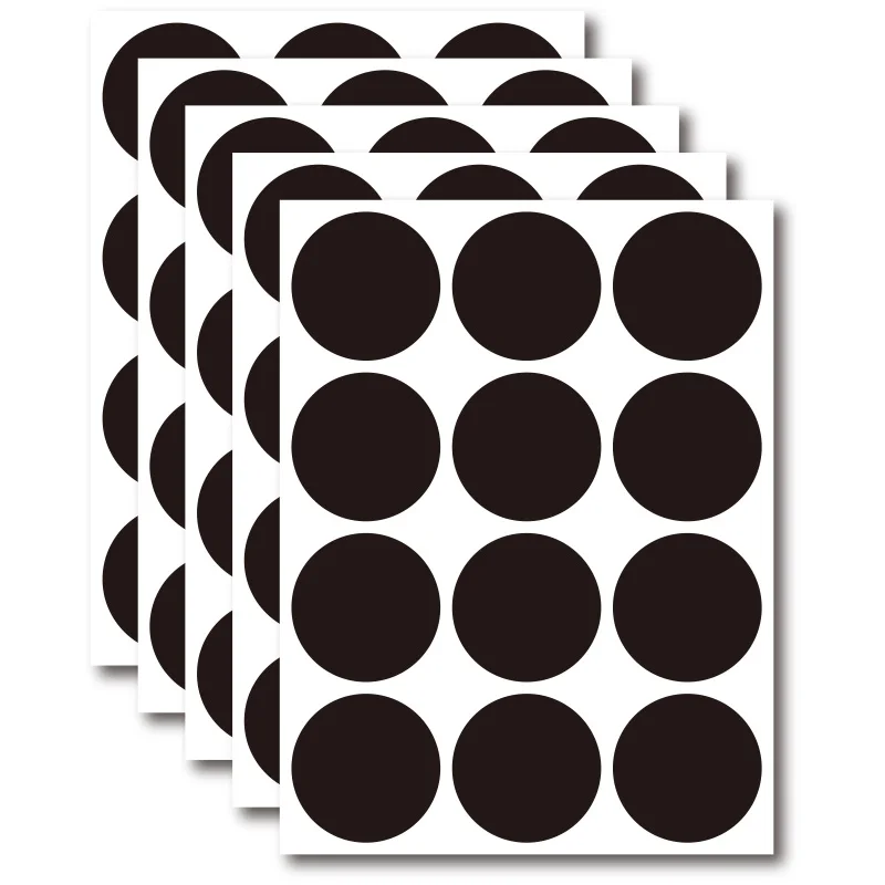 Removable Waterproof Food circle chalkboard labels Label Maker Sticker spice Labels for Jars
