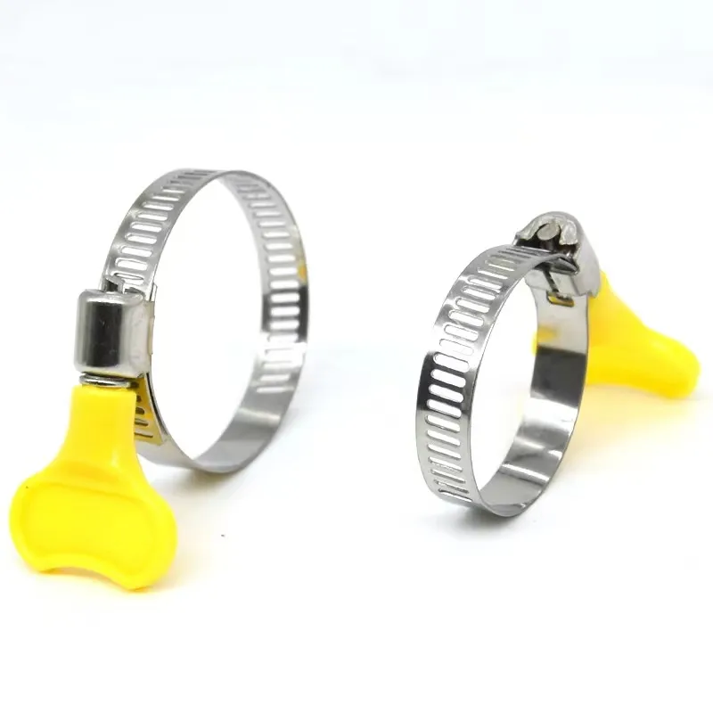 OEM spiral perforated hydraulic automatic machinery metal 3/4 british type breeze hose clamps