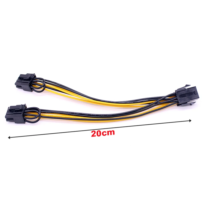 Удлинительный кабель питания PCI-E 6 pin-Dual 8(6 + 2)