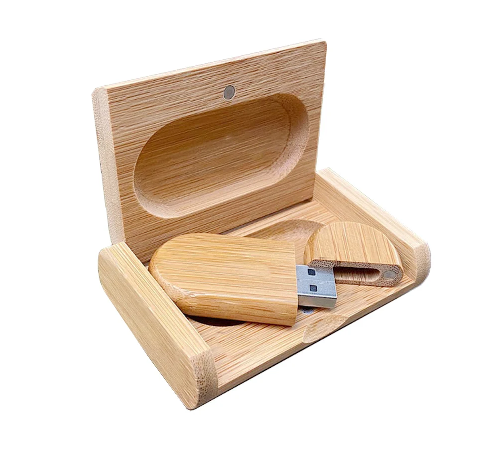 USB-накопитель из ореховой древесины с деревянными коробками индивидуальный логотип деревянные USB-накопители для свадебных