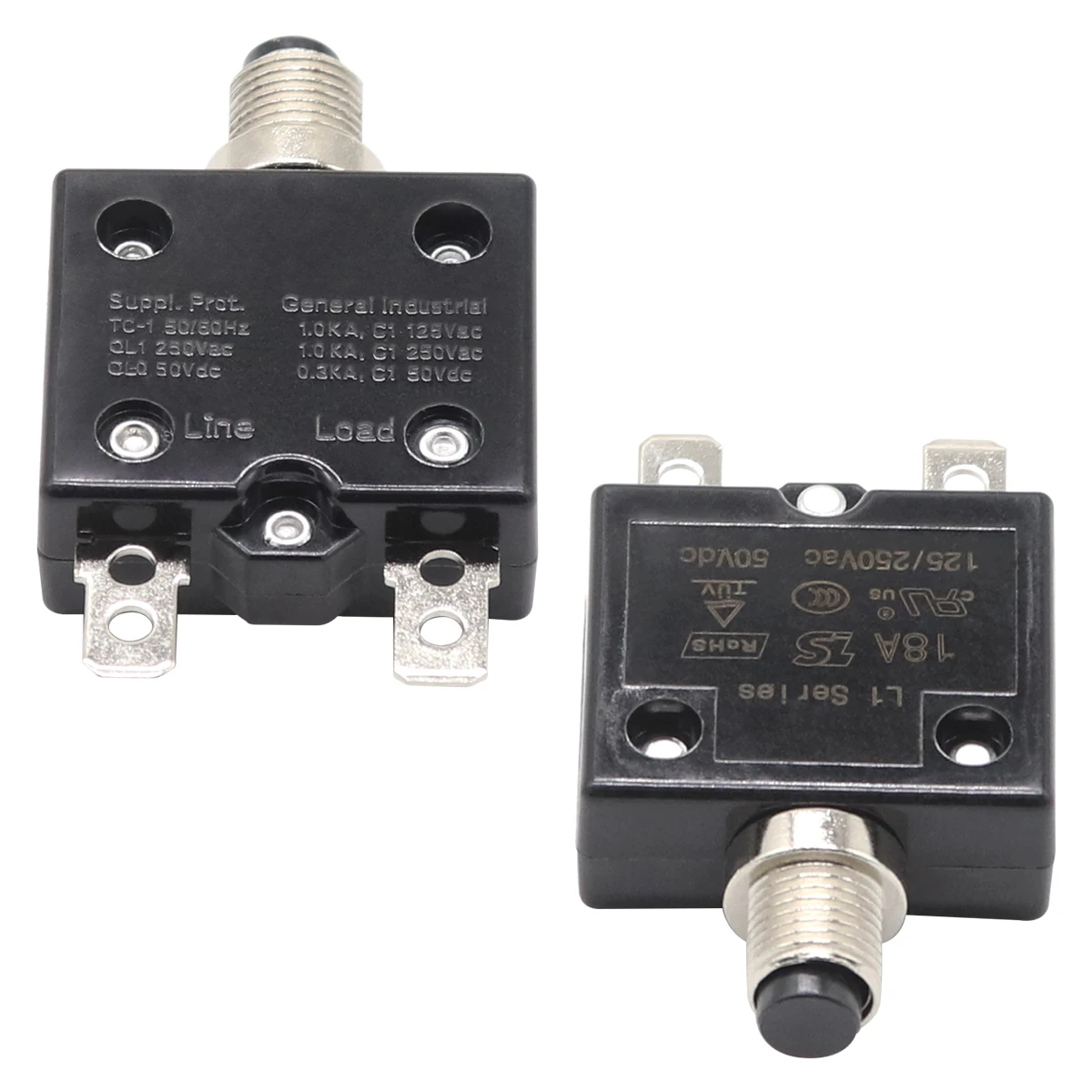 DC 18A Push Button Overload Protector 5 in a Pack Ready to Ship