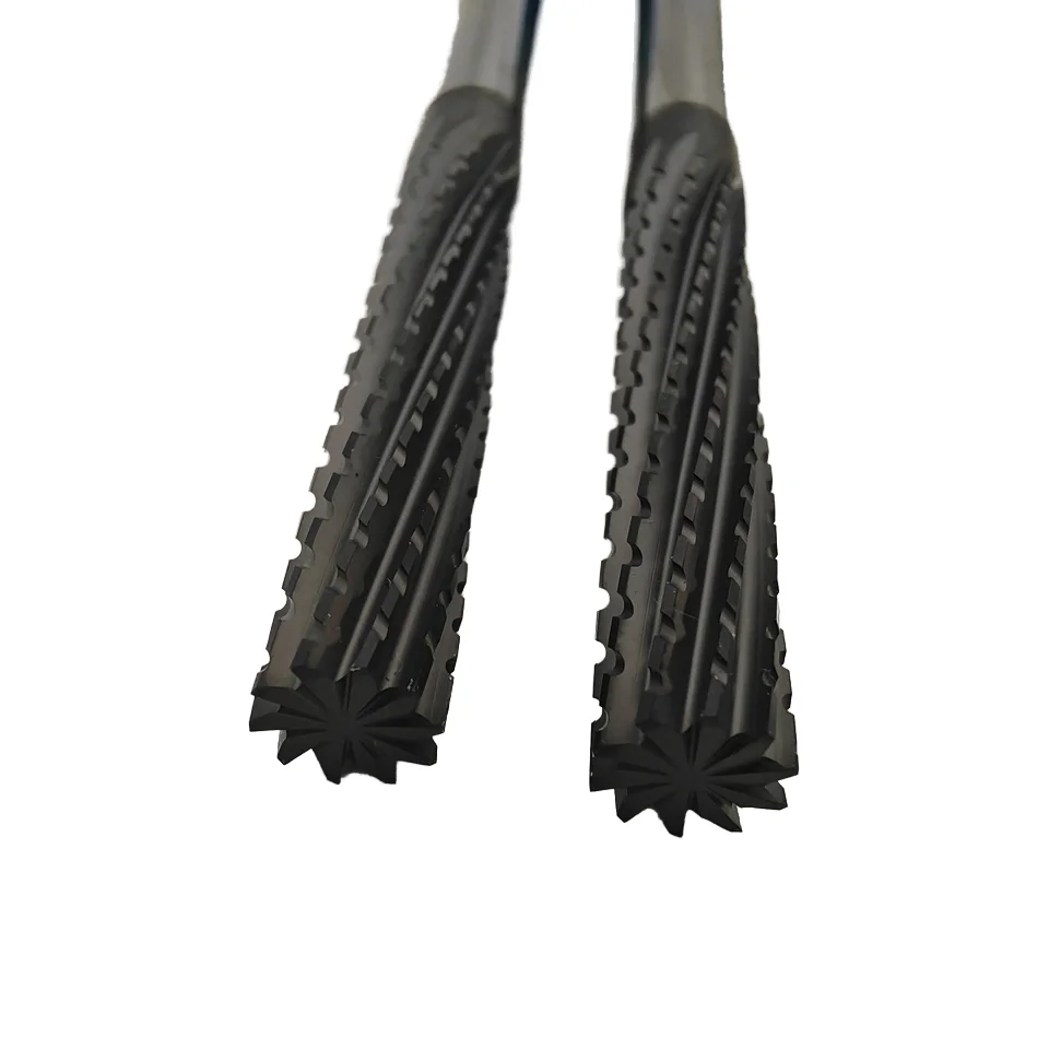 Customized support corn milling cutter corn teeth end mill diamond coated for processing graphite and glass fiber