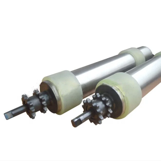 Diameter 76 DC Motor Drum Galvanized Pack Transparent Polyurethane Drum Motor