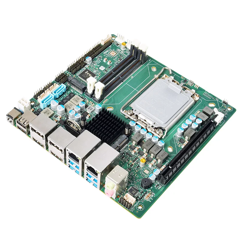 Zunsia Mini ITX Nas MotherboardIntel 12th grn Alder Lake-S 13gen Raptor Lake-s 2*LAN DDR5 64GB 2*LAN WIFI Motherboard Price