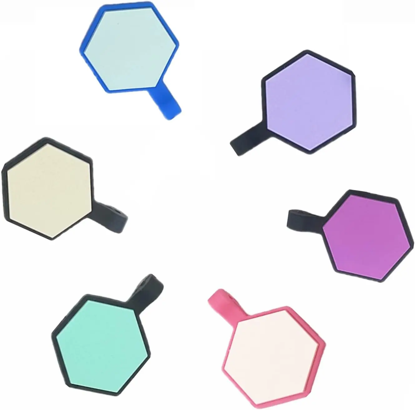 Лидер продаж оригинальная Бесшумная шестиугольная силиконовая бирка для домашних животных модифицируемые бирки ID-собак с двумя пустыми сторонами гравировки