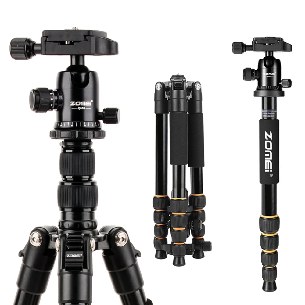 Monopod Function Zomei Q666 Lightweight Photography Digital SLR Camera Tripod