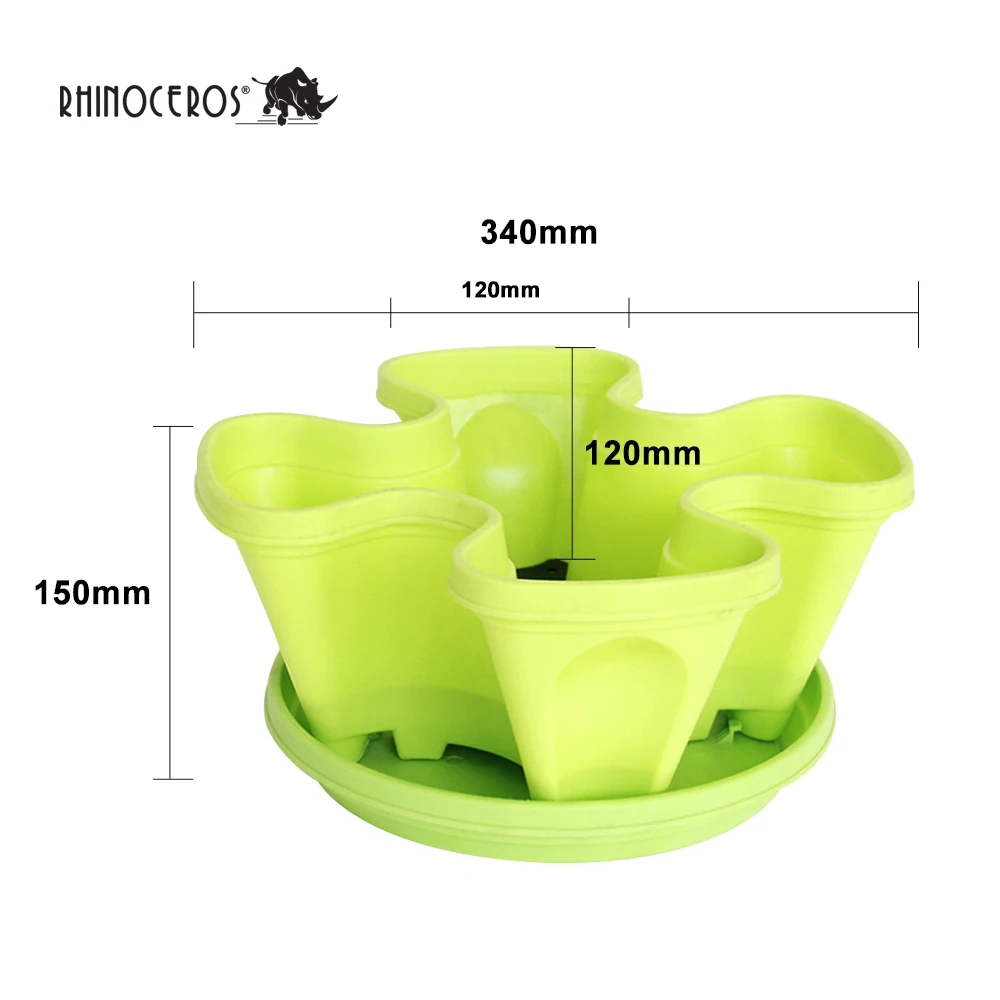 Wholesale Stackable Pots Flowers Vertical Tower Garden Planter Strawberry Plastic Flower Pots
