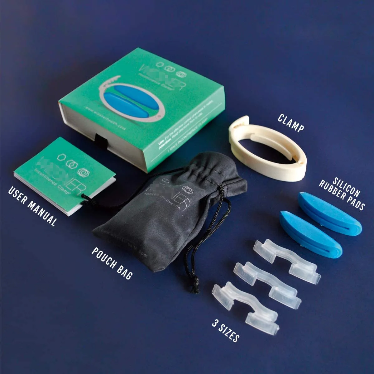 Male Silicone Padded Penis Clamp Portable Wearable Comfortable Soft Pliers Confinement Ring Sex Ring for Men