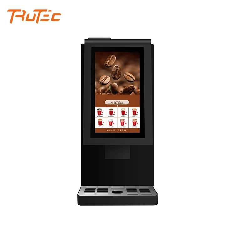 19 Bar espresso coffee machine commercial bean to cup instant chocolate coffee vending machine with payment