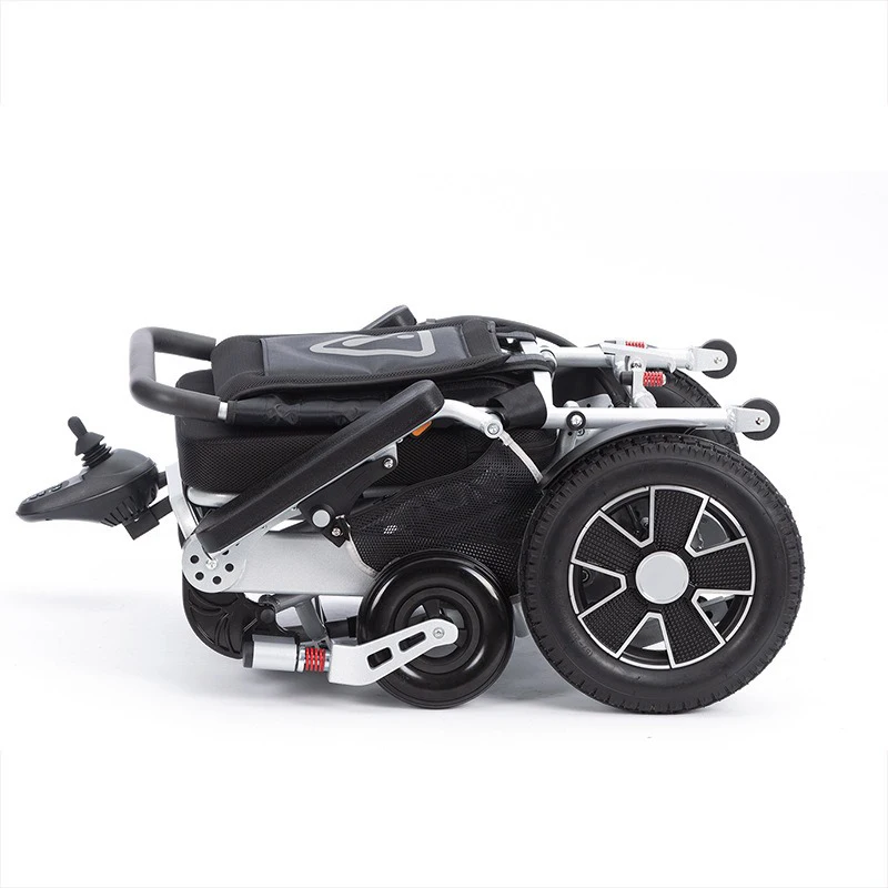 Convenient Durable Electric Aluminum Alloy Folding Wheelchair Home Medical Equipment for Rehabilitation Therapy