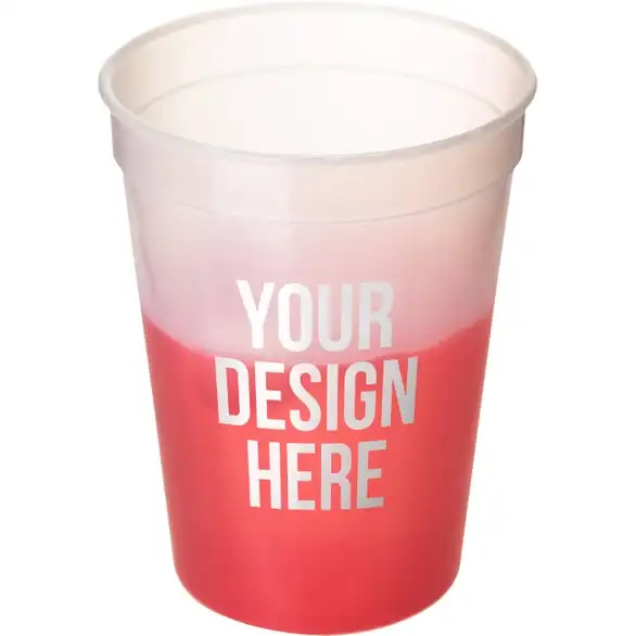16OZ Plastic temperature color change Custom Mood Stadium Cups Personalized