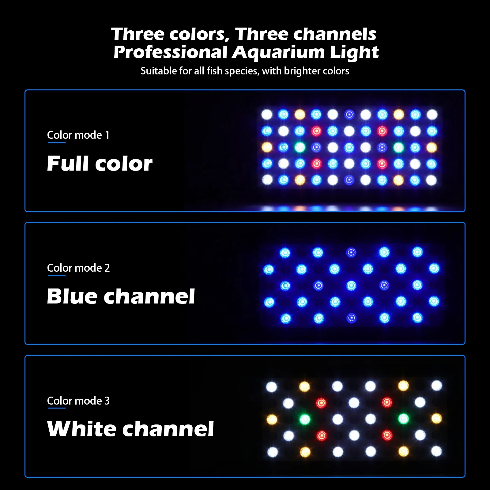  Полноспектральный светильник RGB для аквариума Sps/Lps светодиодный аквариумный роста растений кораллового