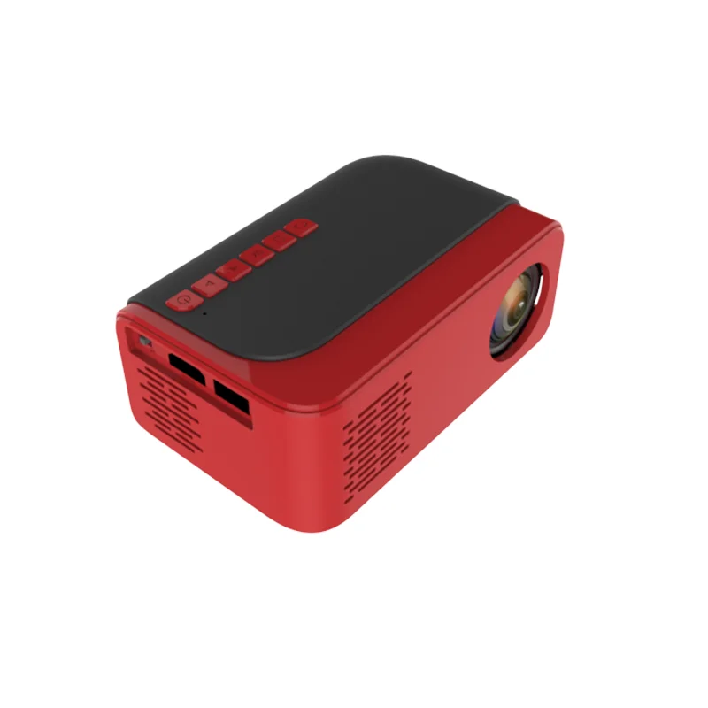 Lianjixing Digital Smart Mini Projector 30000 Hours Led Lamp 1500 Lumens,1500 Lumens Single LCD Manual Focus Lens 20~60 Inch Gua