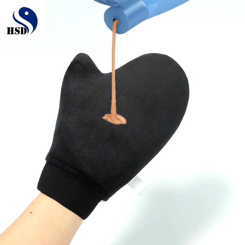 Best Selling Back Set Washable Applicator Self Tanner Sunless Velvet Tanning Mitt With Thumb