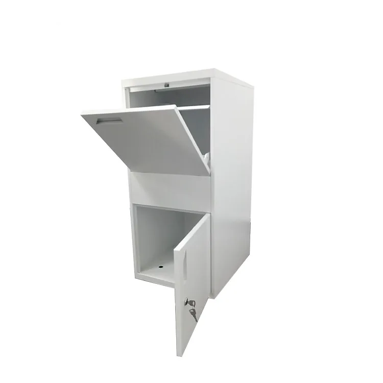 Outdoor Waterproof Parcel Mailbox Wall Mounted Modern Package With Locker Letter  Post Mail Box