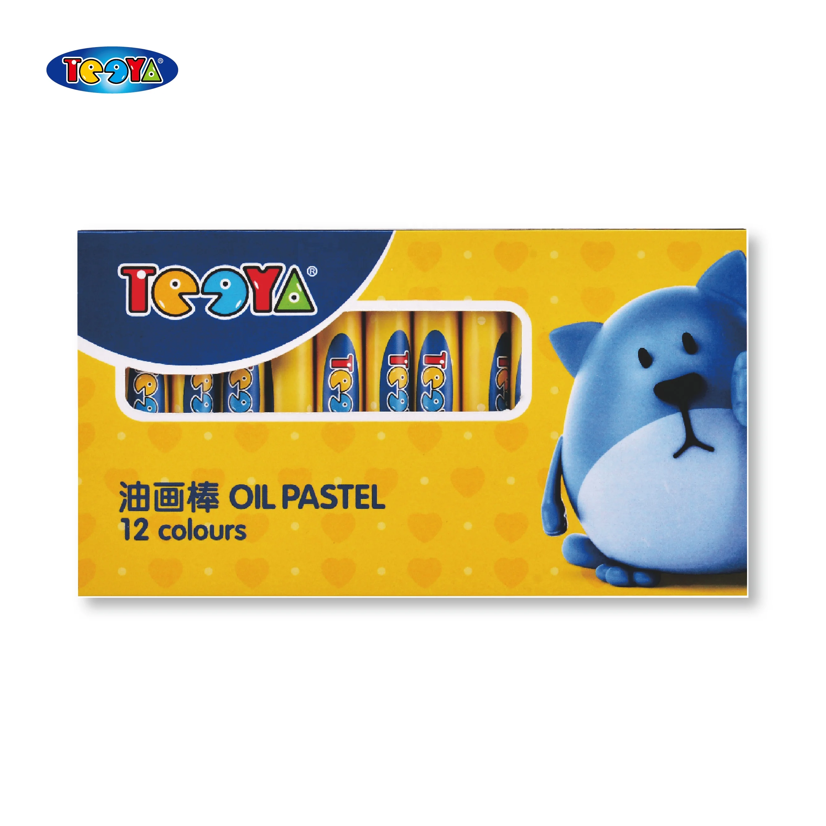 
24 COLOR 11*75MM HEXAGONAL OIL PASTEL SET IN CARDBOARD BOX WITH PVC TRAY INSIDE 