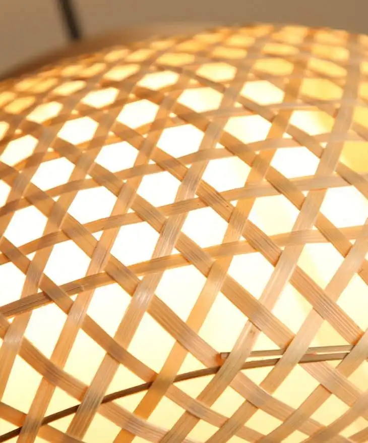 Japanese Handmade natural bamboo pendant light