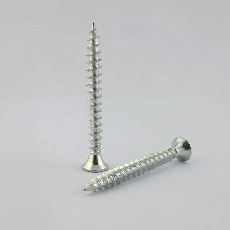 Wholesale white zinc plated countersunk head M4 self-tapping/wood screws
