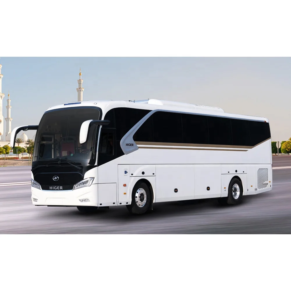 China Higer Bus 53+1+1 Seats Euro 4 Manual Transmission Type Higer Buses Price of New Higer Bus