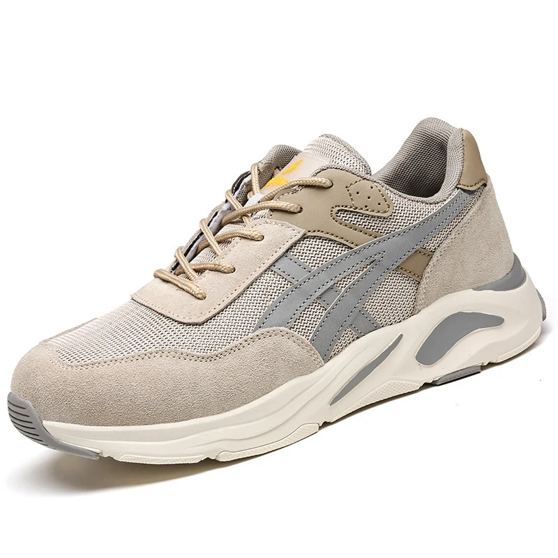 Men Slip Resistant Steel Toe Shoes Anti-Smash Waterproof Industrial Protective Safety shoes