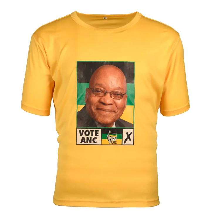 Custom Silk Screen Printing T Shirt 100% Cotton Men For Indonesia Philippines Political Party Election